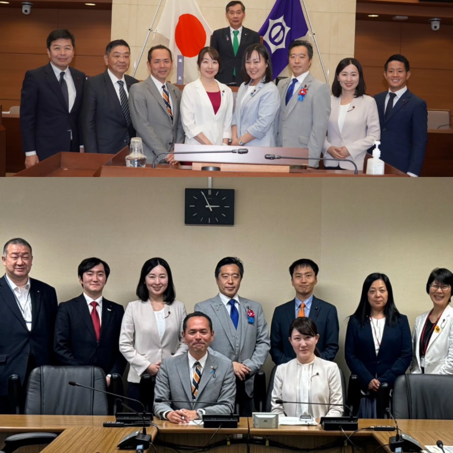 【新年度人事】※委員長就任※令和7年度議会臨時会が行われ、新年度のスタートが切られました。キシは、企画総務委員会への配属が決まったプラス、施設更新・公民連携調査特別委員会委員長に選任されました。初の事です区民センターの見直し計画含めて、目黒区で長期計画を所管するのは当特別委員会しか無いので、全力で責務を全う致したいと思います！写真は、会派メンバーと、特別委員会メンバー。